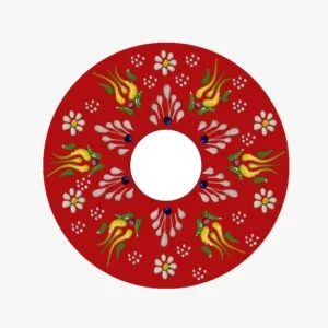 Kırmızı Fincan Tabağı